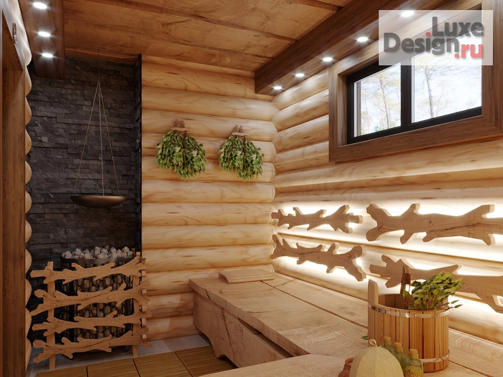 Дизайн интерьера загородного дома "Дом с баней в Коттеджном посёлке Дубрава" (фото 4)