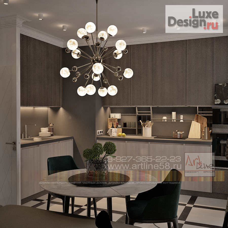 Дизайн интерьера двухкомнатной квартиры "Квартира в Г. Москва" (фото 6)