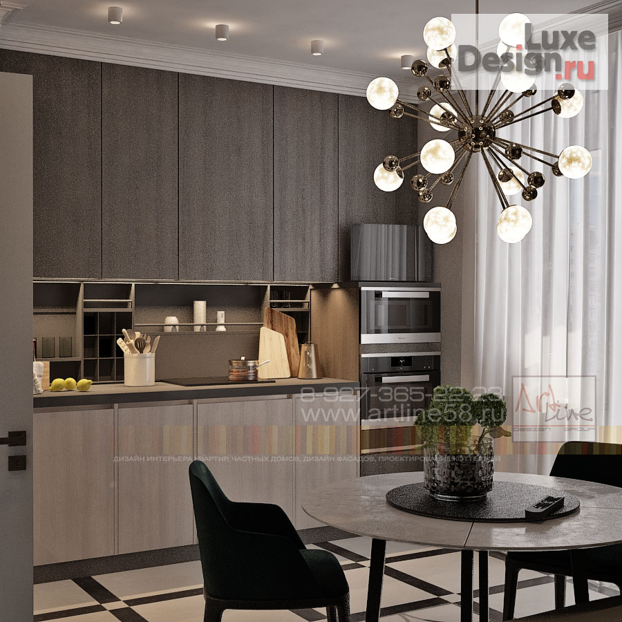 Дизайн интерьера двухкомнатной квартиры "Квартира в Г. Москва" (фото 5)