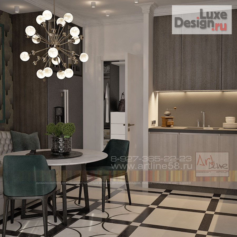 Дизайн интерьера двухкомнатной квартиры "Квартира в Г. Москва" (фото 7)