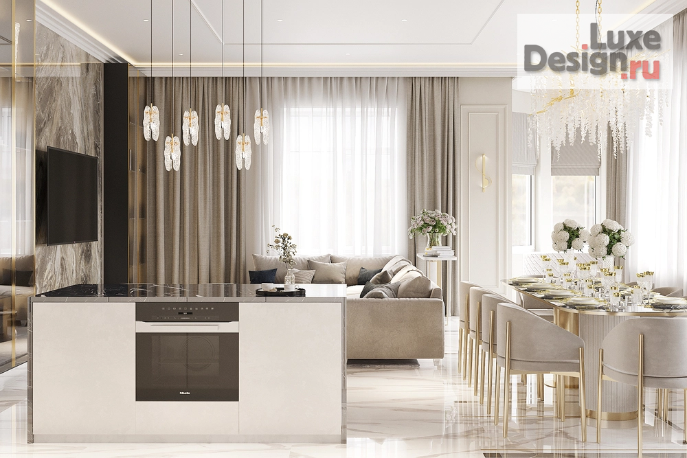 Дизайн интерьера квартиры "Дизайн интерьера квартиры "КД Капитал. 249 м2."" (фото 1)