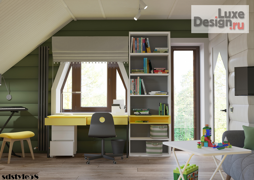 Дизайн интерьера коттеджа "Пенза СНТ "Дубрава" коттедж" (фото 40) от дизайнера Поколявина Виктория Дизайн интерьера коттеджа "Пенза СНТ "Дубрава" коттедж" (фото 40)