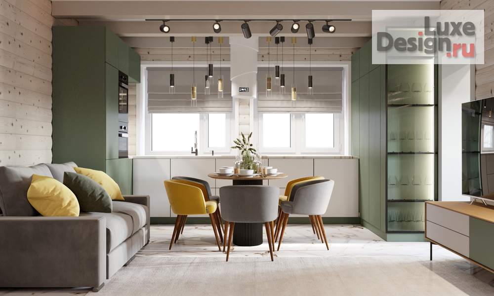 Дизайн интерьера коттеджа "Пенза СНТ "Дубрава" коттедж" (фото 15) от дизайнера Поколявина Виктория Дизайн интерьера коттеджа "Пенза СНТ "Дубрава" коттедж" (фото 15)