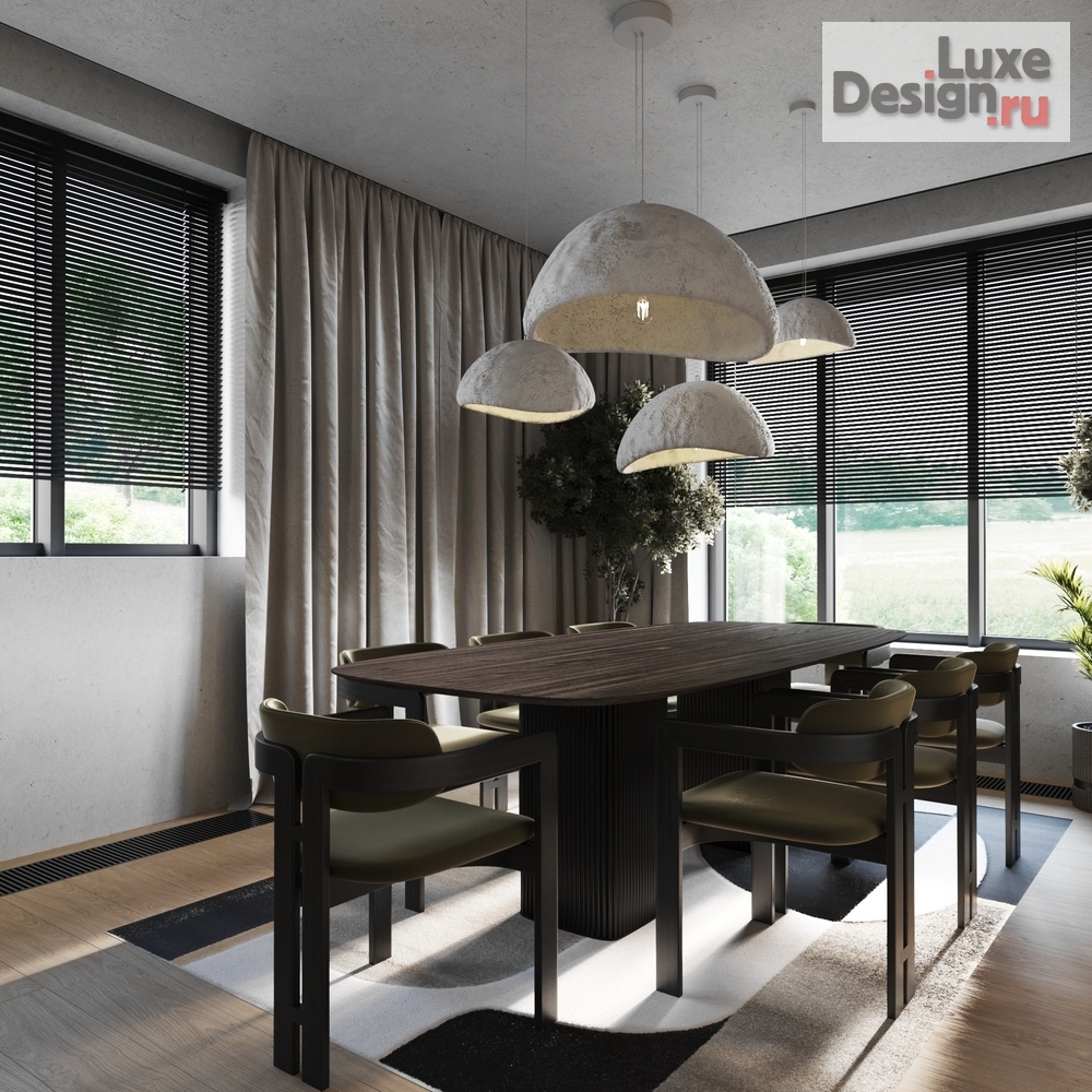 Дизайн интерьера коттеджа "Пензенская обл. п.ЗИФ" (фото 1)