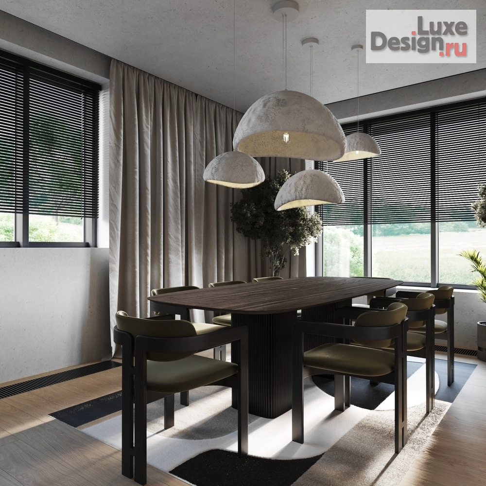 Дизайн интерьера коттеджа "Пензенская обл. п.ЗИФ" (фото 1)