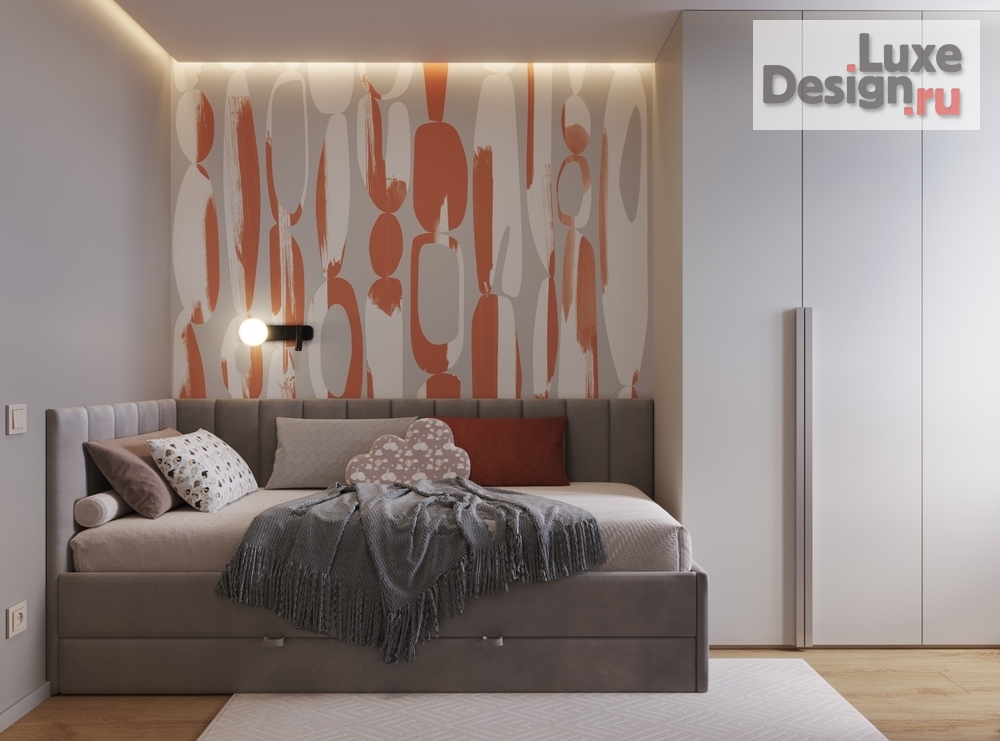 Дизайн интерьера трехкомнатной квартиры "Заречный , квартира для семьи из 4х человек" (фото 2) от дизайнера Поколявина Виктория Дизайн интерьера трехкомнатной квартиры "Заречный , квартира для семьи из 4х человек" (фото 2)