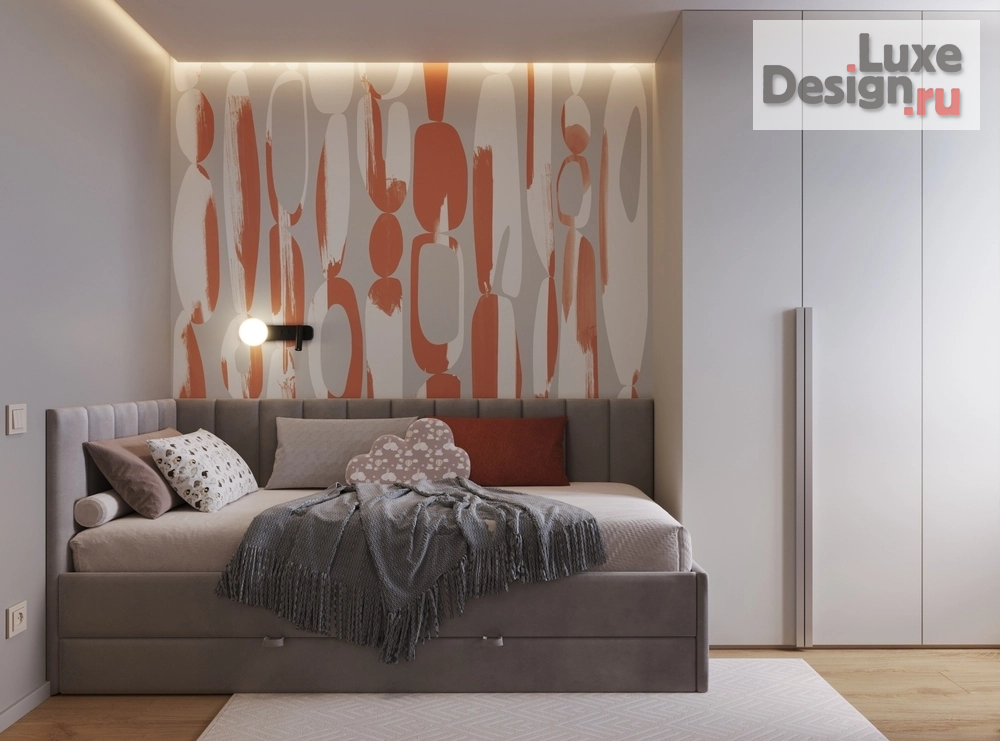 Дизайн интерьера трехкомнатной квартиры "Заречный , квартира для семьи из 4х человек" (фото 2)