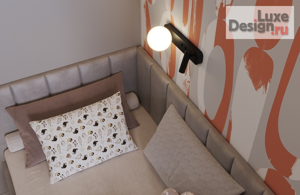 Дизайн интерьера трехкомнатной квартиры "Заречный , квартира для семьи из 4х человек" (фото 8) от дизайнера Поколявина Виктория Дизайн интерьера трехкомнатной квартиры "Заречный , квартира для семьи из 4х человек" (фото 8)