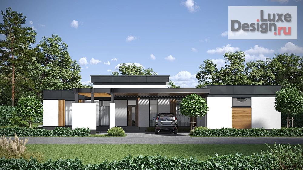 Частная архитектура "КП "Яблони Парк" дом выходного дня с баней" (фото 2)