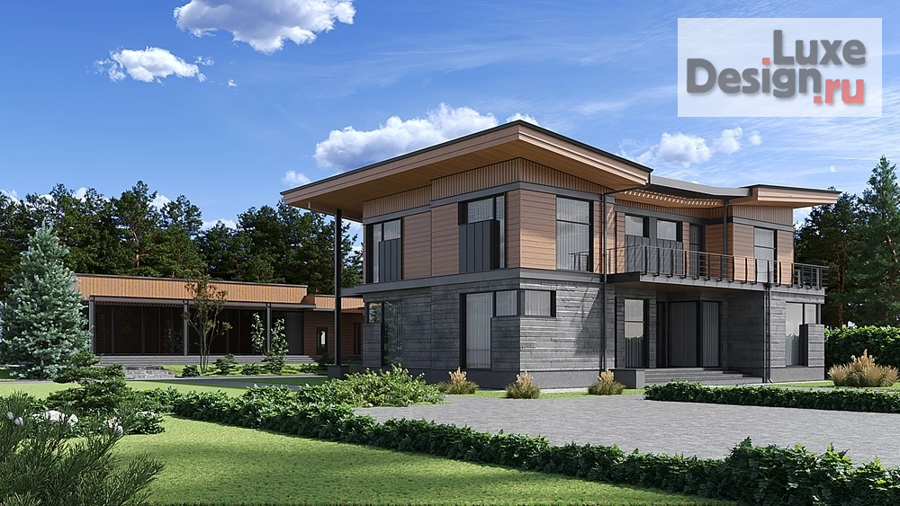 Частная архитектура "Дом по технологии CLT" (фото 1)