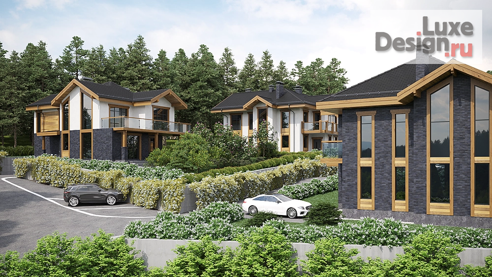 Частная архитектура "Проект коттеджного посёлка в г. Сочи Красная поляна" (фото 6)