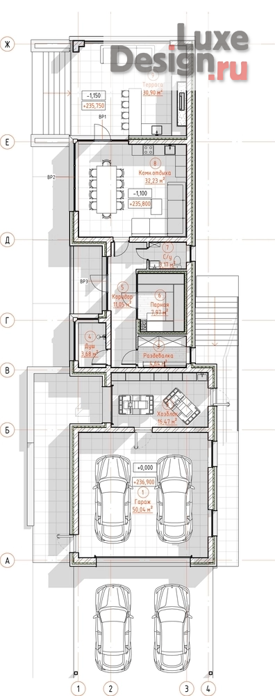 Частная архитектура "Дом с парящей крышей" (фото 5)