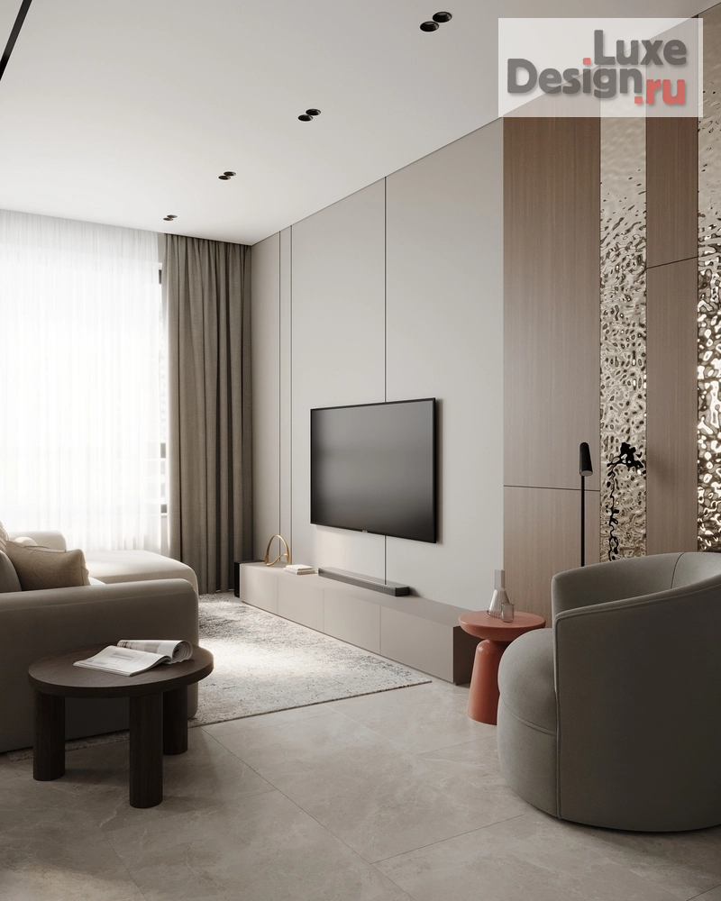 Дизайн интерьера двухкомнатной квартиры "ЖК "Лермонтов" (Пенза)" (фото 6)