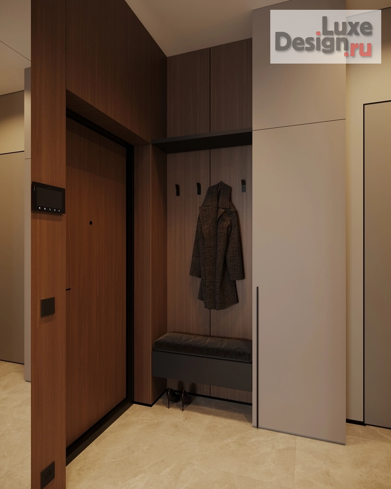 Дизайн интерьера двухкомнатной квартиры "ЖК "Лермонтов" (Пенза)" (фото 2)