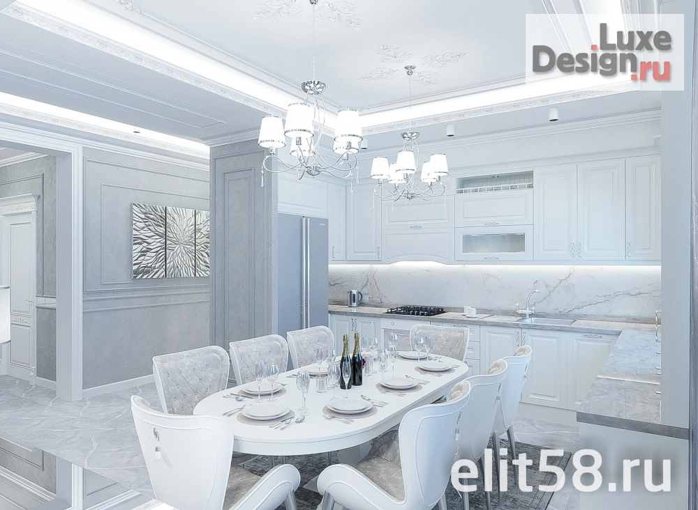 Дизайн интерьера коттеджа "Коттедж частный" (фото 2)