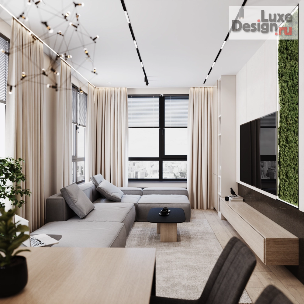 Дизайн интерьера трехкомнатной квартиры "ЖК Континент 3" (фото 2)