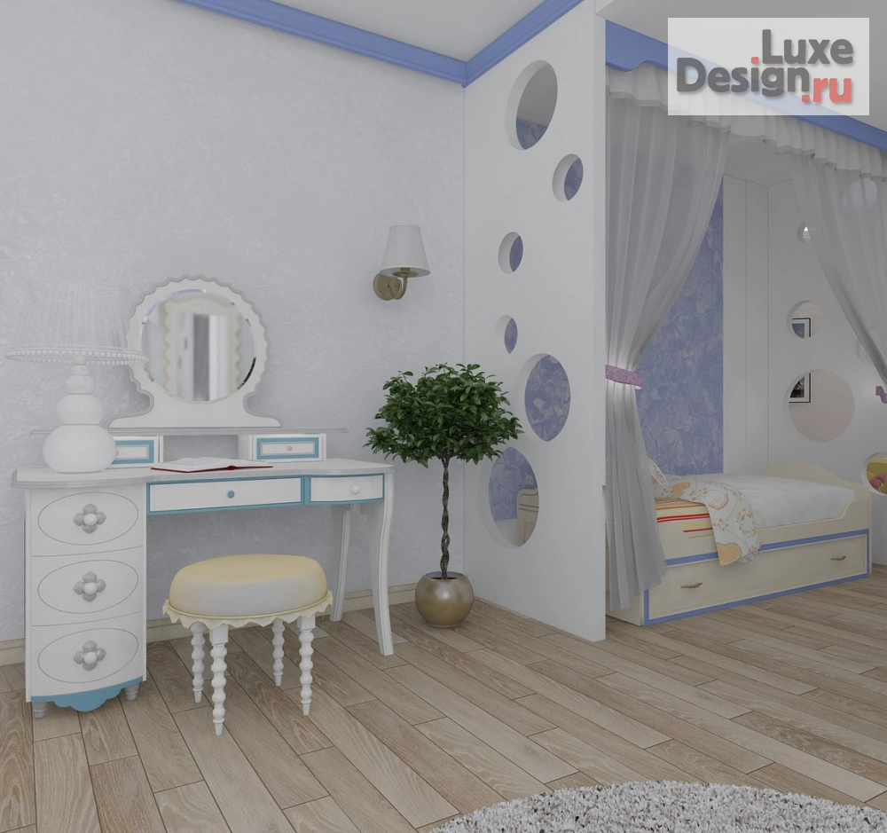Дизайн интерьера комнаты "Проект детской комнаты" (фото 5)