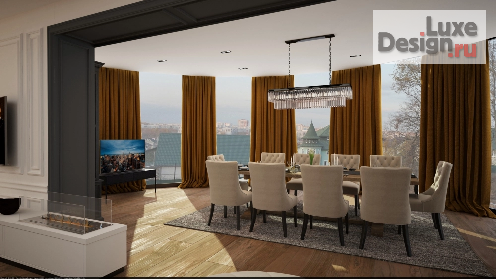 Дизайн интерьера коттеджа "Дом на Сиреневой" (фото 6)