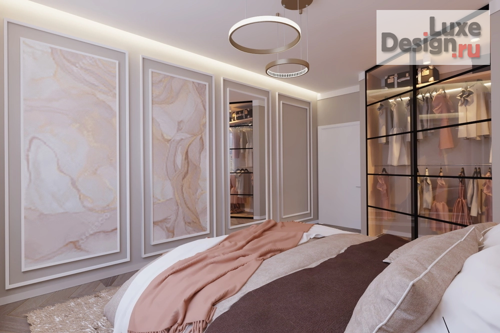 Дизайн интерьера спальни "Спальня в 3 комнатной квартире г. Тамбов" (фото 3)