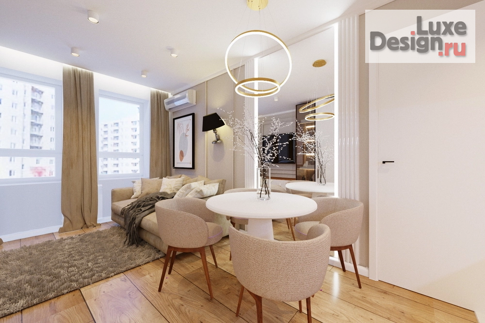 Дизайн интерьера трехкомнатной квартиры "3 Комнатная квартира в Засечном" (фото 4)