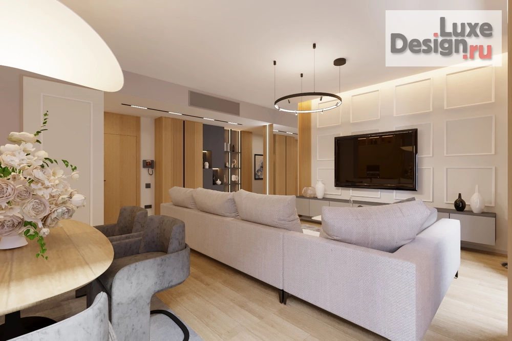 Дизайн интерьера апартаментов "Кухня-гостиная в 5-комнатной квартире  Porto Montenegro Черногория " (фото 5)