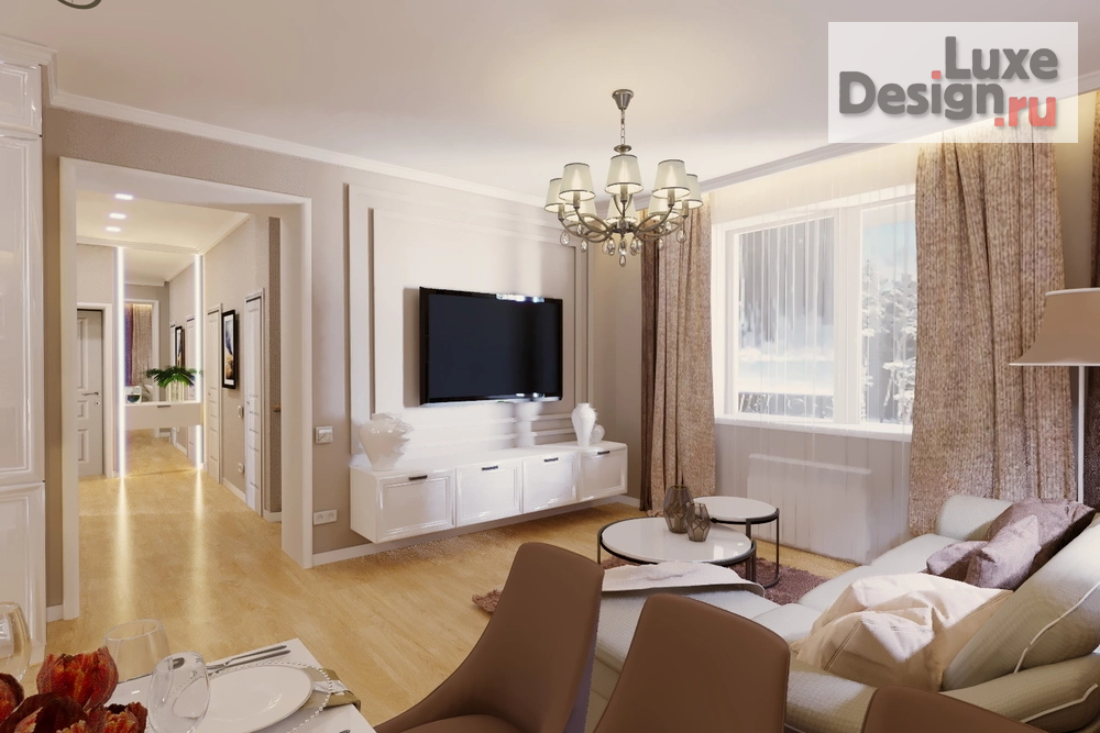 Дизайн интерьера частного дома "Кухня-гостиная в доме г.Пенза" (фото 7)