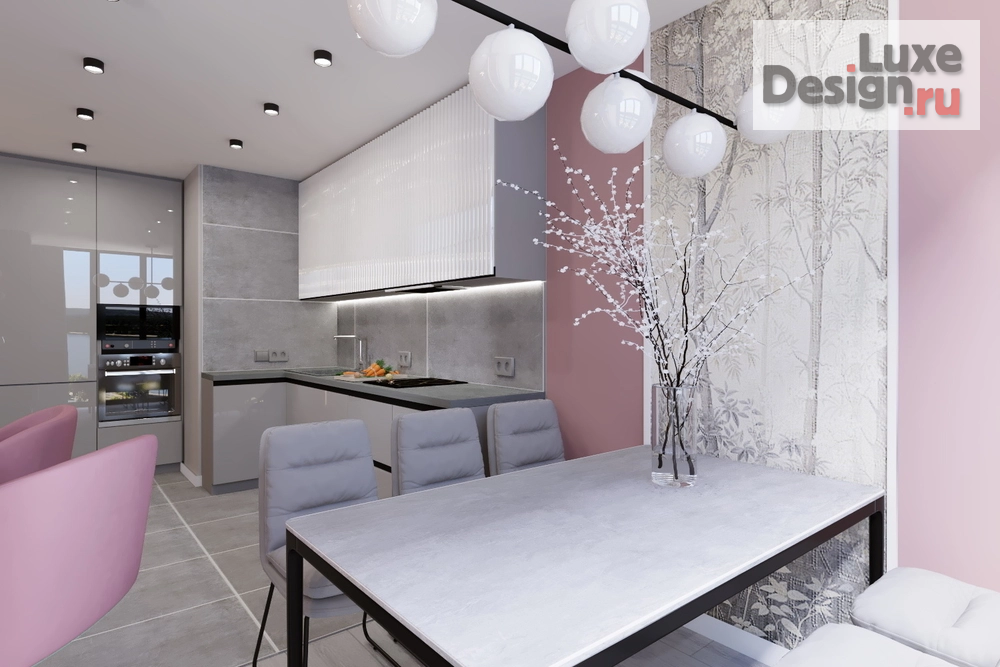 Дизайн интерьера трехкомнатной квартиры "Гостиная в 3-х комнатной квартире ЖК Созвездие" (фото 8)