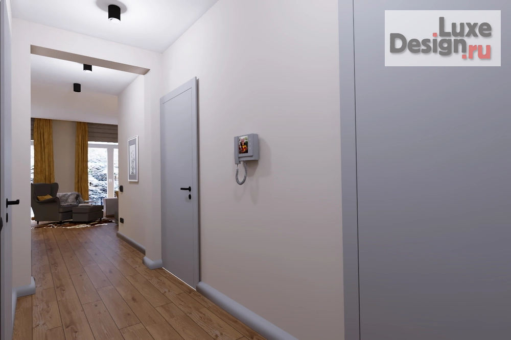 Дизайн интерьера загородного дома "Прихожая в доме с.Богословка" (фото 1)