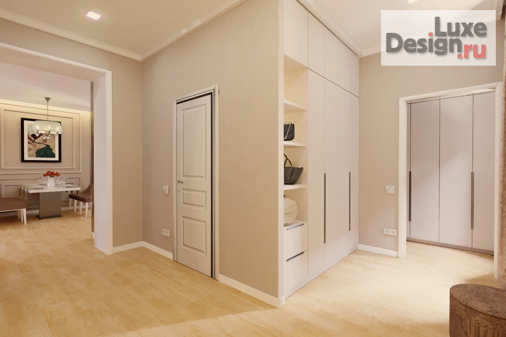 Дизайн интерьера частного дома "Прихожая и холл 2 этажа в доме г.Пенза" (фото 1)