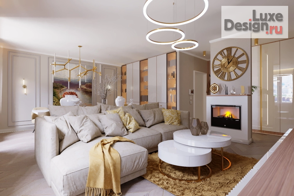 Дизайн интерьера трехкомнатной квартиры "3 комнатная квартира г. Тамбов" (фото 1)