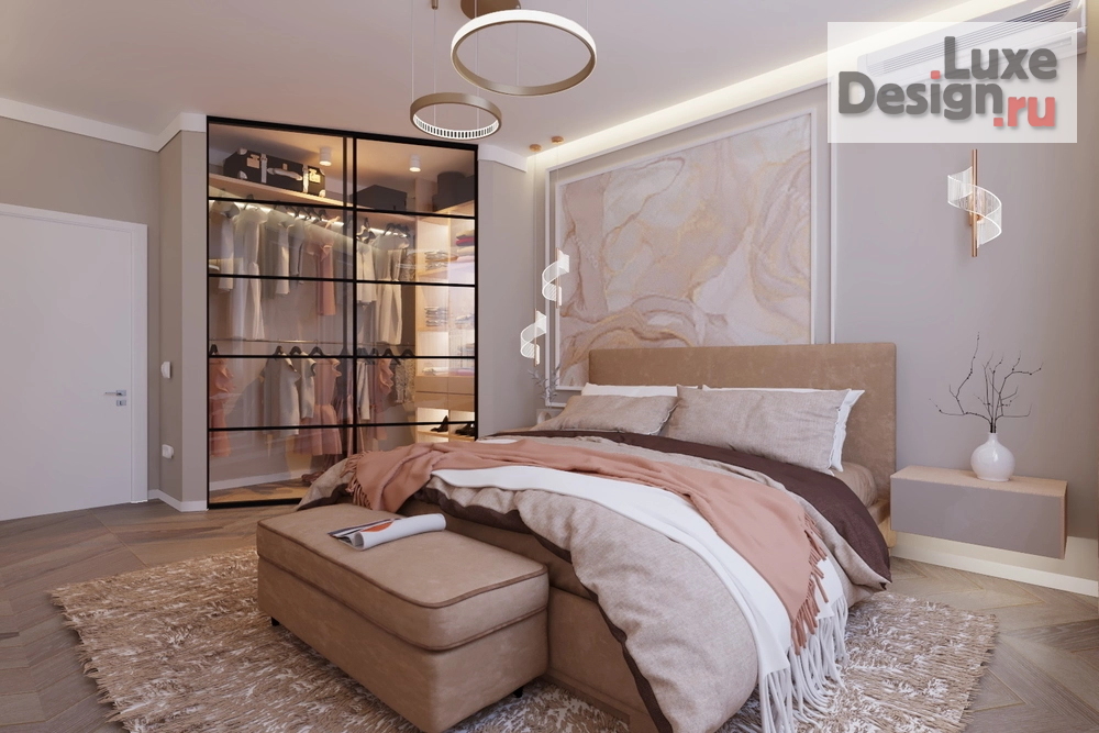 Дизайн интерьера спальни "Спальня в 3 комнатной квартире г. Тамбов" (фото 1)