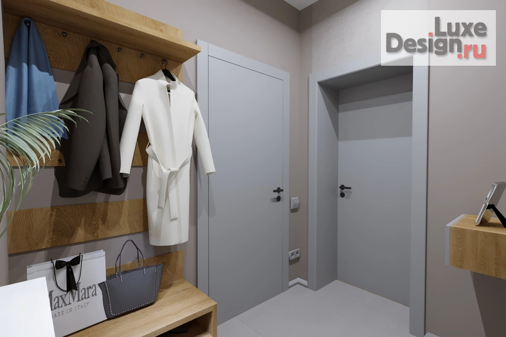 Дизайн интерьера загородного дома "Прихожая в доме с.Богословка" (фото 3)