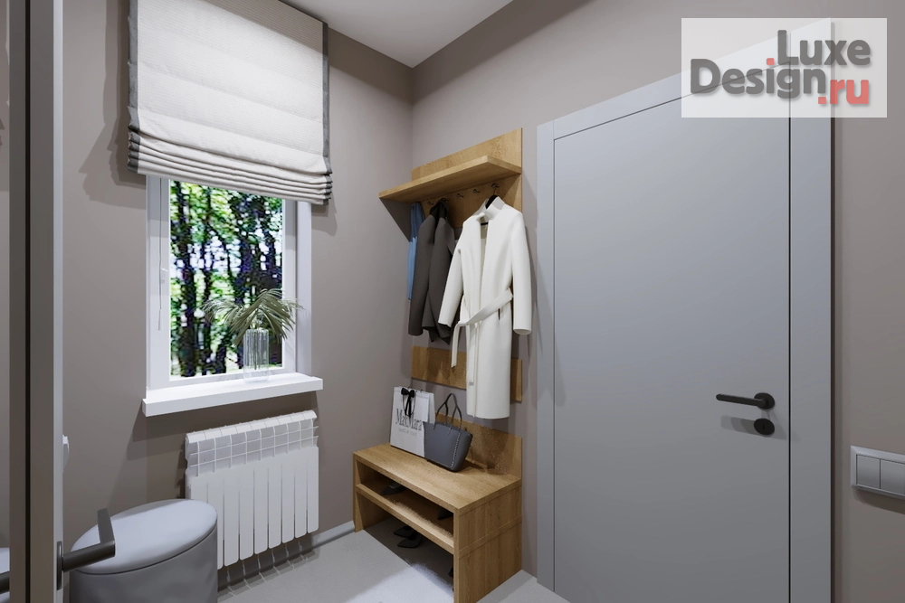 Дизайн интерьера загородного дома "Прихожая в доме с.Богословка" (фото 4)