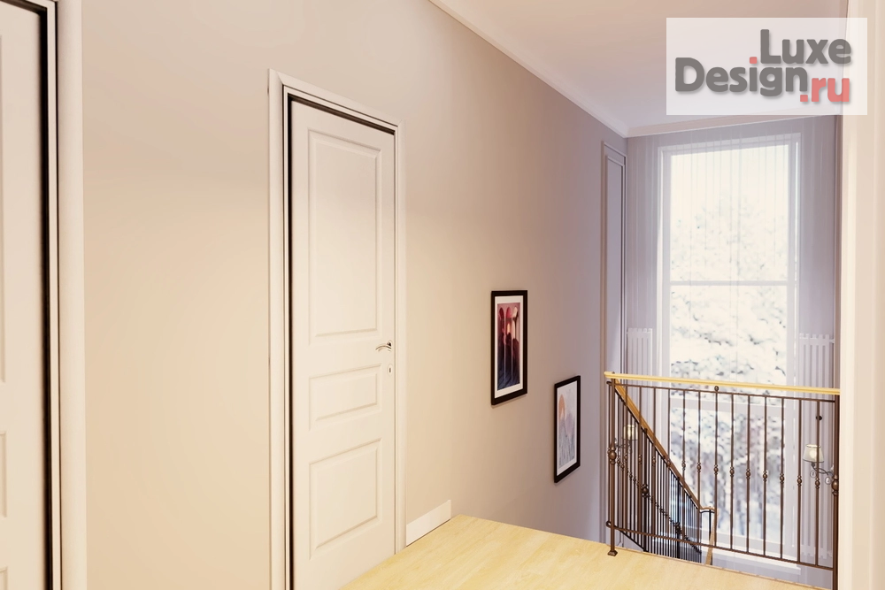 Дизайн интерьера частного дома "Прихожая и холл 2 этажа в доме г.Пенза" (фото 6)
