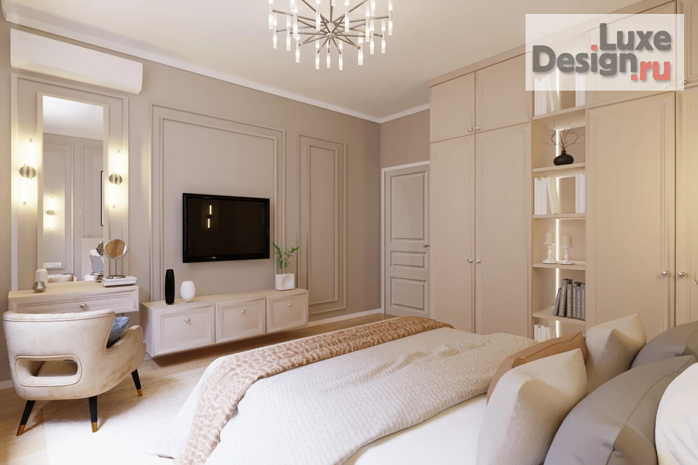 Дизайн интерьера частного дома "Спальня в доме г.Пенза " (фото 1)