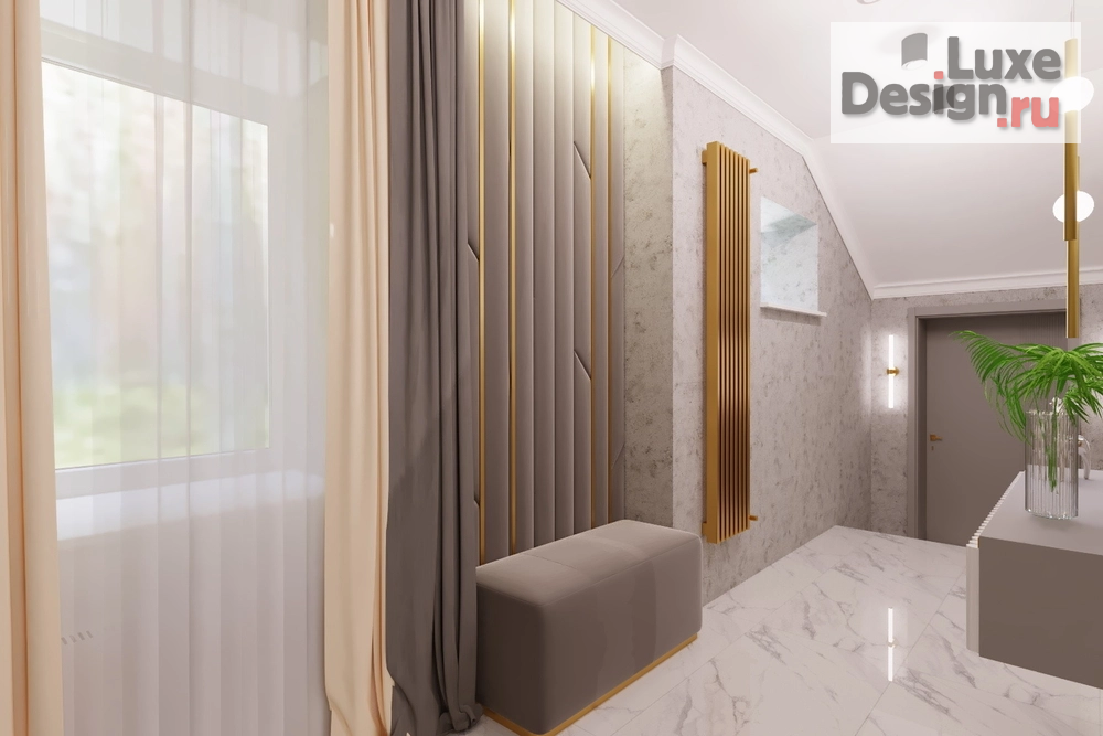 Дизайн интерьера загородного дома "Центральный и запасной вход в доме с.Елюзань" (фото 5)