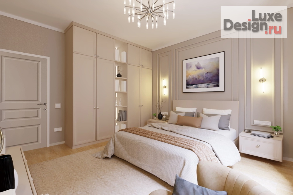 Дизайн интерьера частного дома "Спальня в доме г.Пенза " (фото 2)