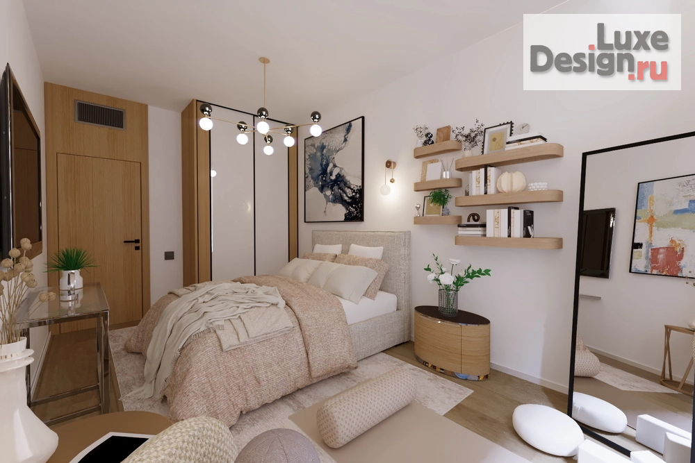 Дизайн интерьера апартаментов "Спальня в 5-комнатной квартире Porto Montenegro Черногория " (фото 2)