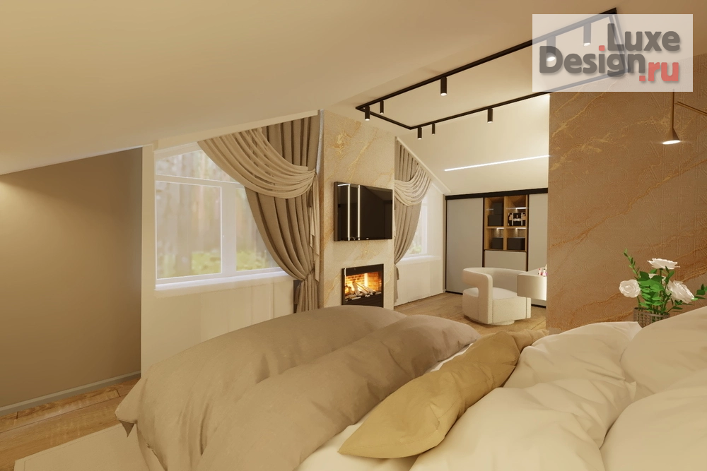 Дизайн интерьера загородного дома "2 спальня в доме с.Богословка" (фото 2)