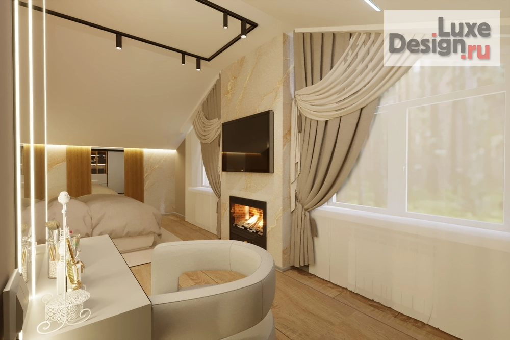 Дизайн интерьера загородного дома "2 спальня в доме с.Богословка" (фото 4)