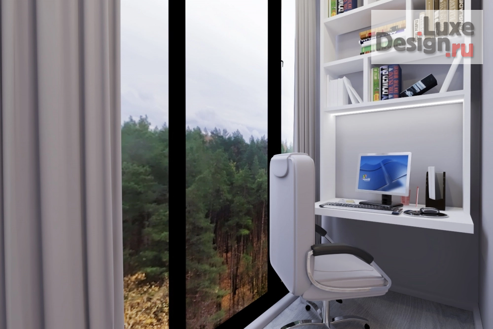 Дизайн интерьера трехкомнатной квартиры "Спальня в ЖК Олимп г. Пенза" (фото 6)