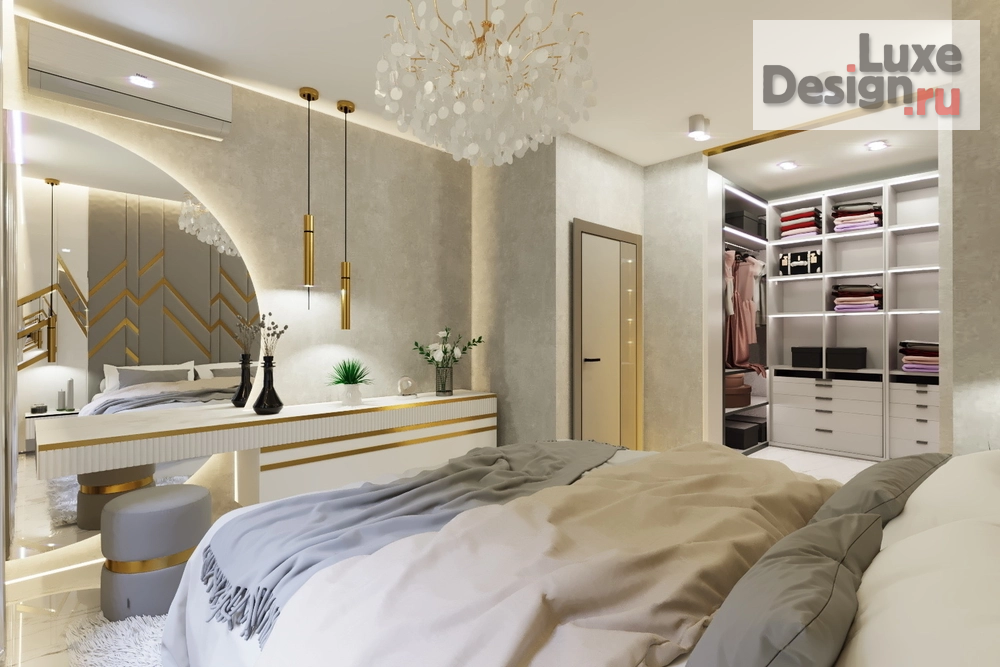 Дизайн интерьера загородного дома "Хозяйская спальня в доме с.Елюзань" (фото 6)