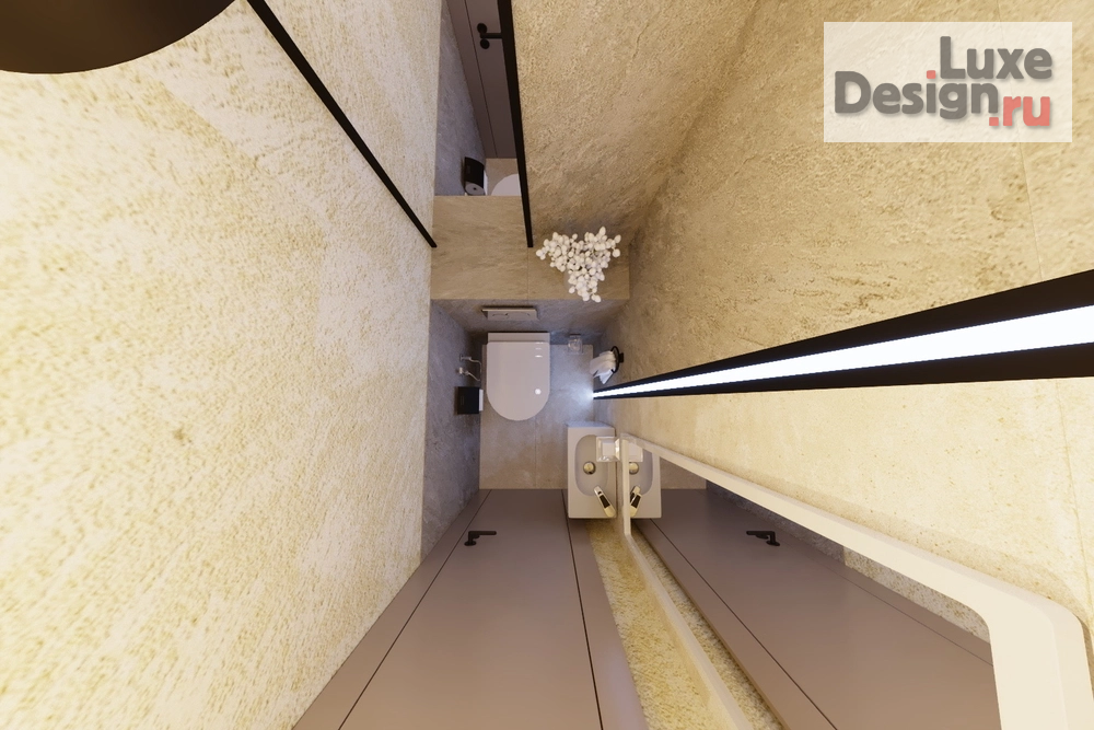 Дизайн интерьера загородного дома "Ванная комната в доме с.Богословка" (фото 8)