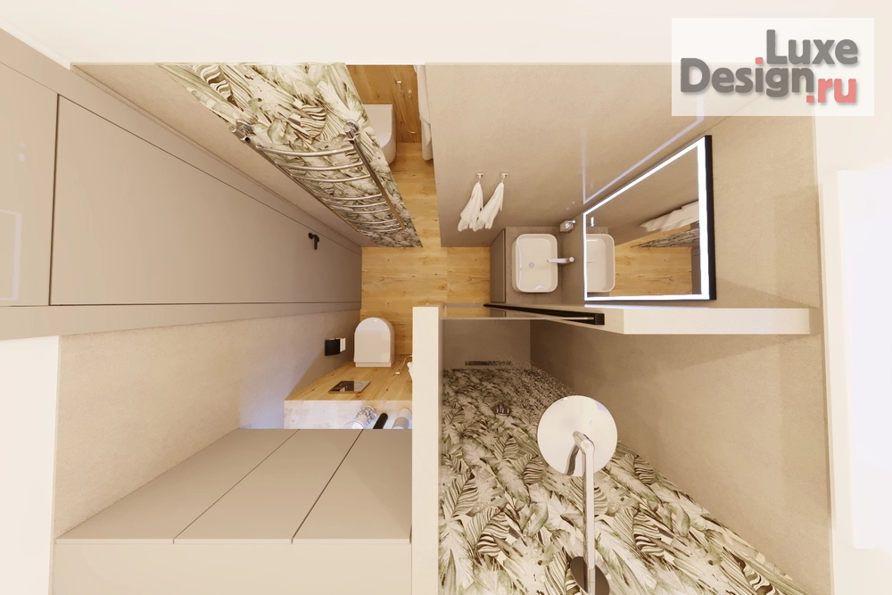 Дизайн интерьера загородного дома "Душевая комната 1 этаж в доме с. Богословка" (фото 4)