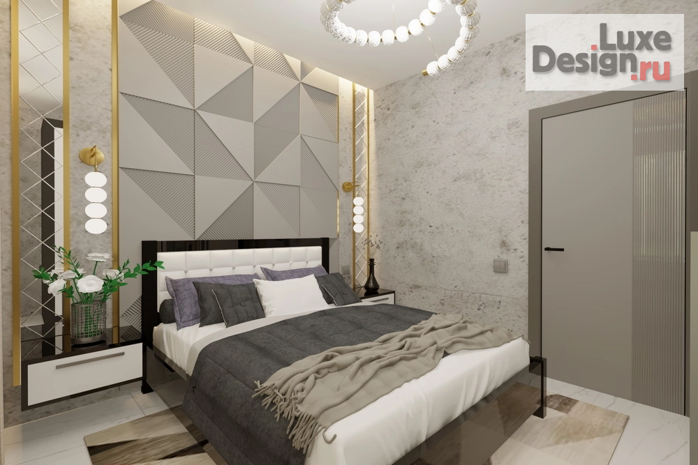 Дизайн интерьера загородного дома "Спальня для гостей в доме с.Елюзань" (фото 2)