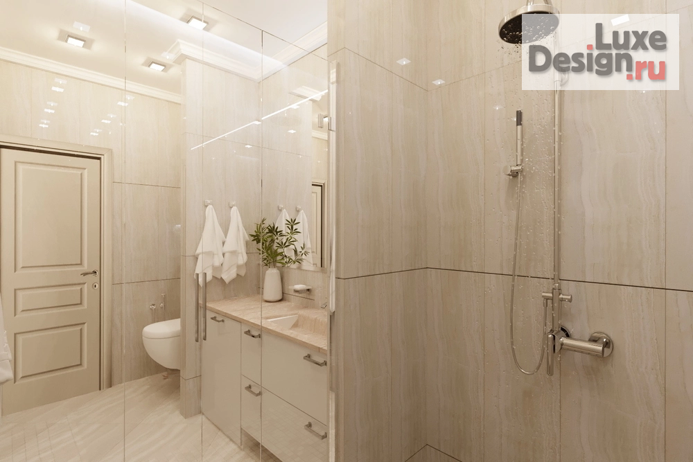 Дизайн интерьера частного дома "Душевая 1 этаж в доме г.Пенза" (фото 3)