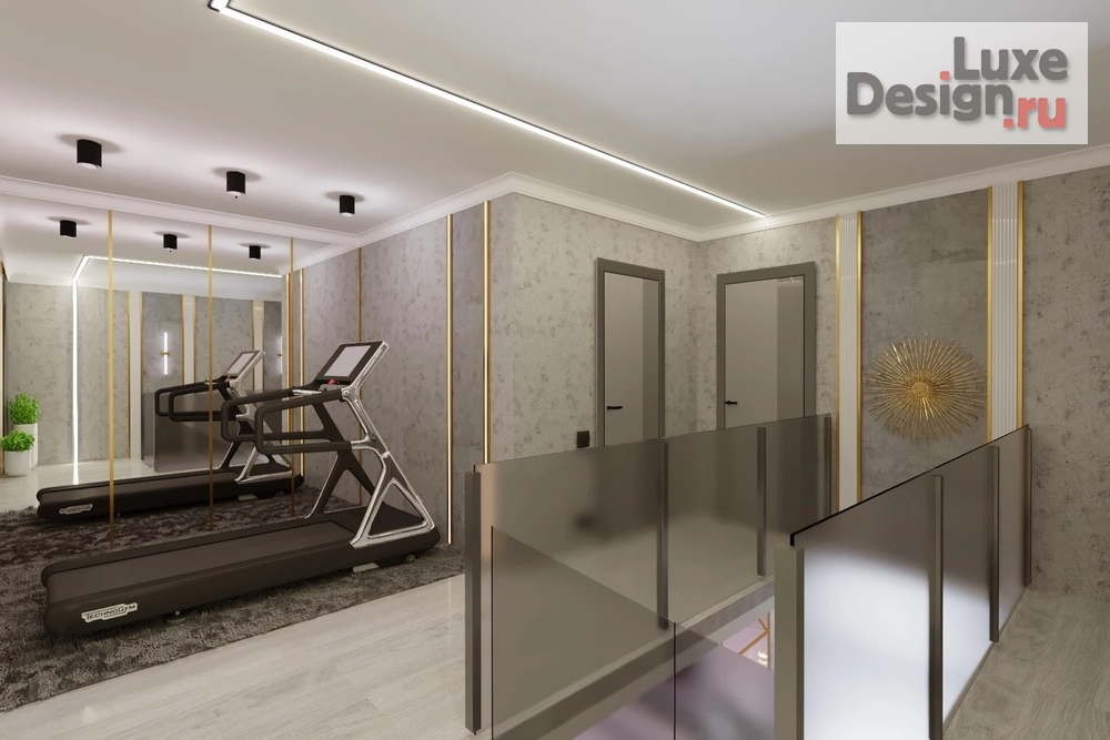 Дизайн интерьера загородного дома "Холл 2этаж в доме с.Елюзань " (фото 4)