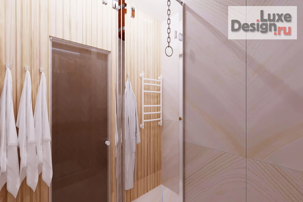 Дизайн интерьера трехкомнатной квартиры "Ванная комната в 3-комнатной квартире ЖК Фаворит" (фото 8)