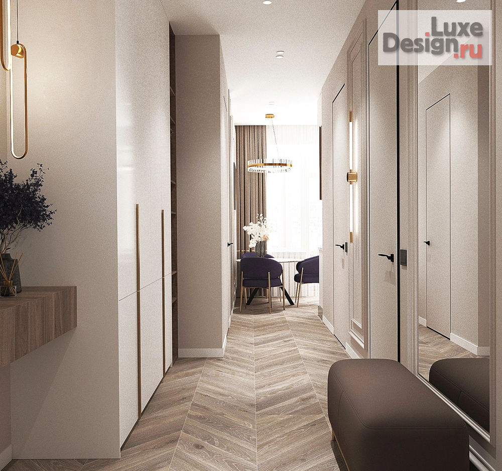 Дизайн интерьера прихожей "Прихожая в неоклассике" (фото 1)