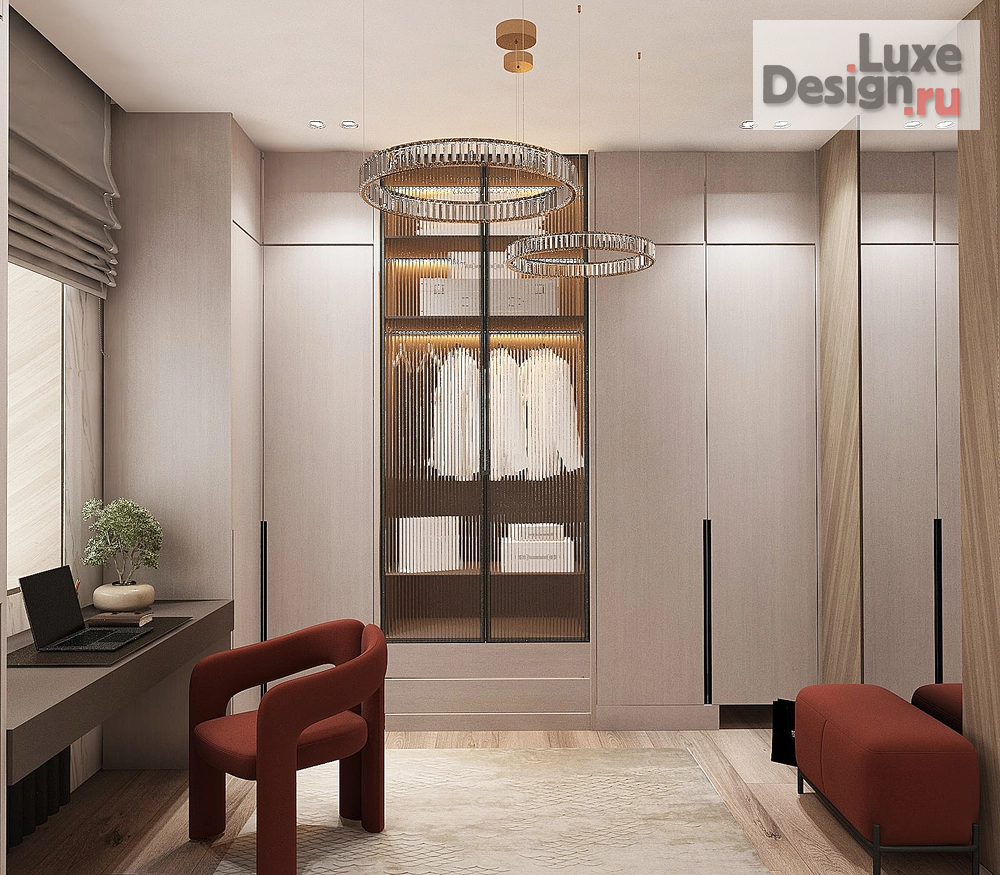 дизайн интерьера гардеробной "Гардеробная 2" (фото 1)